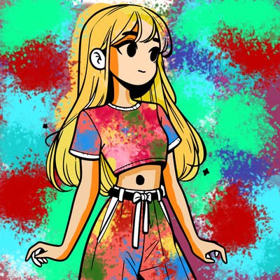 girl in a cute crop top