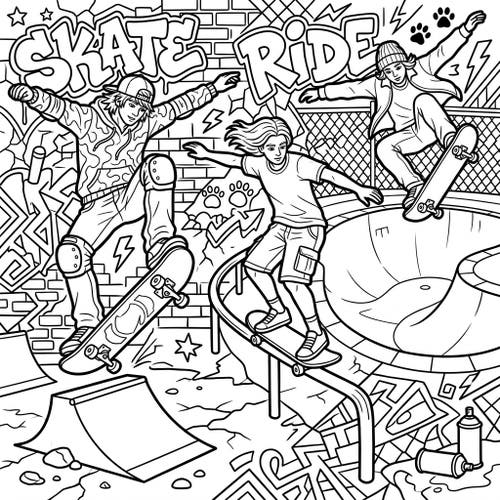 Teenage Skateboarders