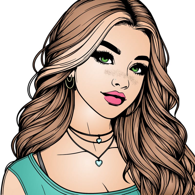 detailed realistic girl