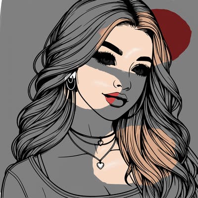 detailed realistic girl