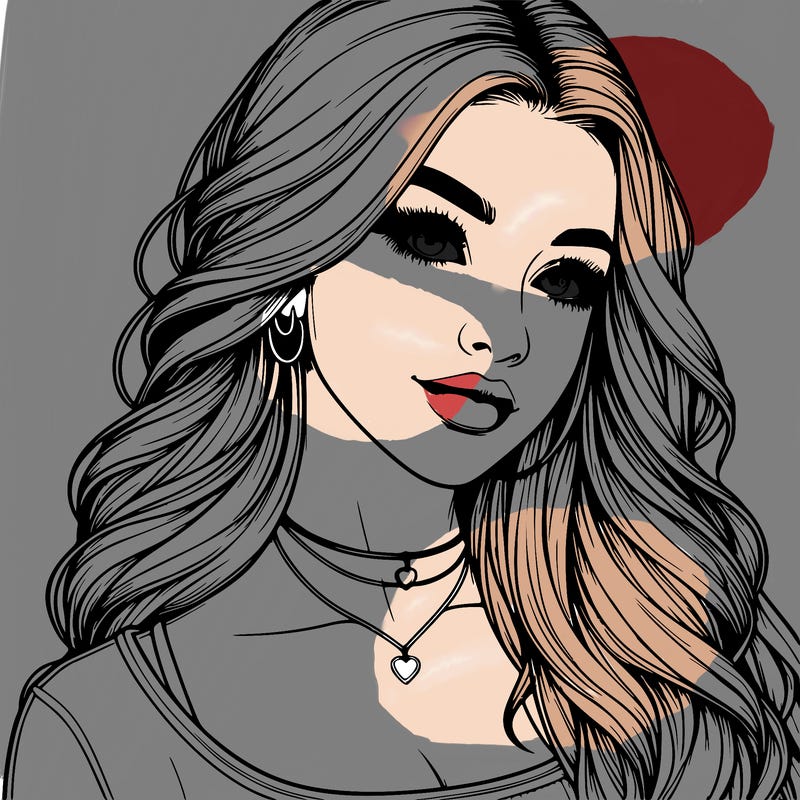 detailed realistic girl