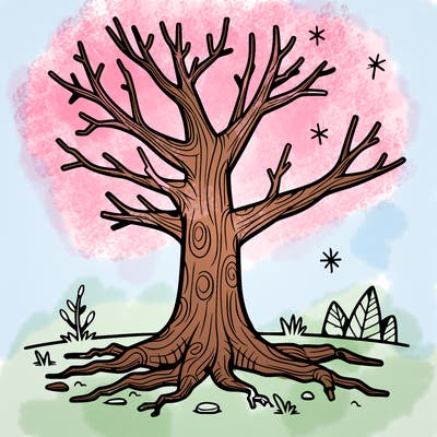 tree trunk without leaves