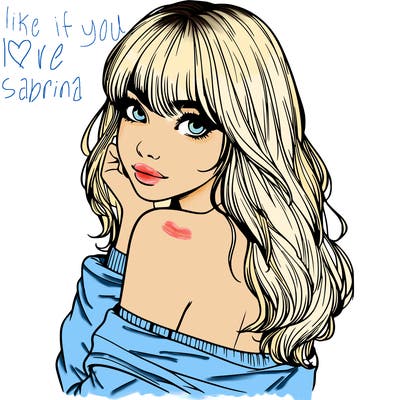 realistic girl with bangs looking over her shoulder