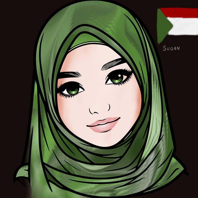 realistic girl with hijap