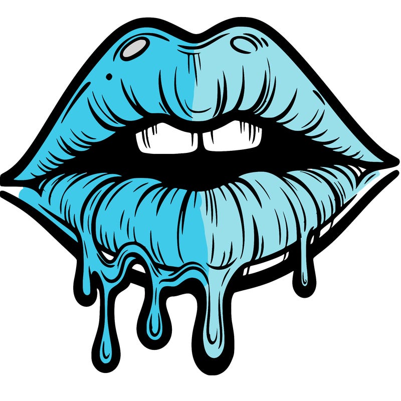 lips that look realistic and drip