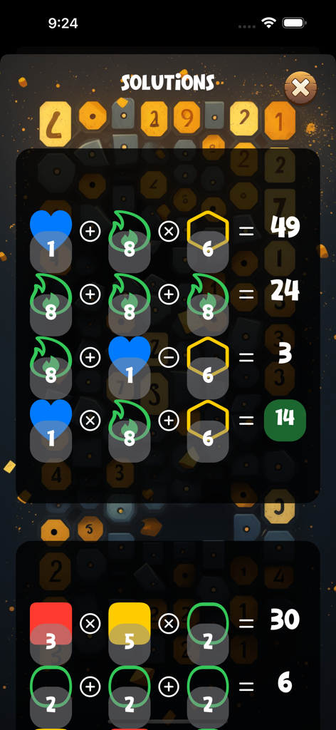 Brain Quiz Master - Mathematical logic puzzle screen in Brain Quiz Master app