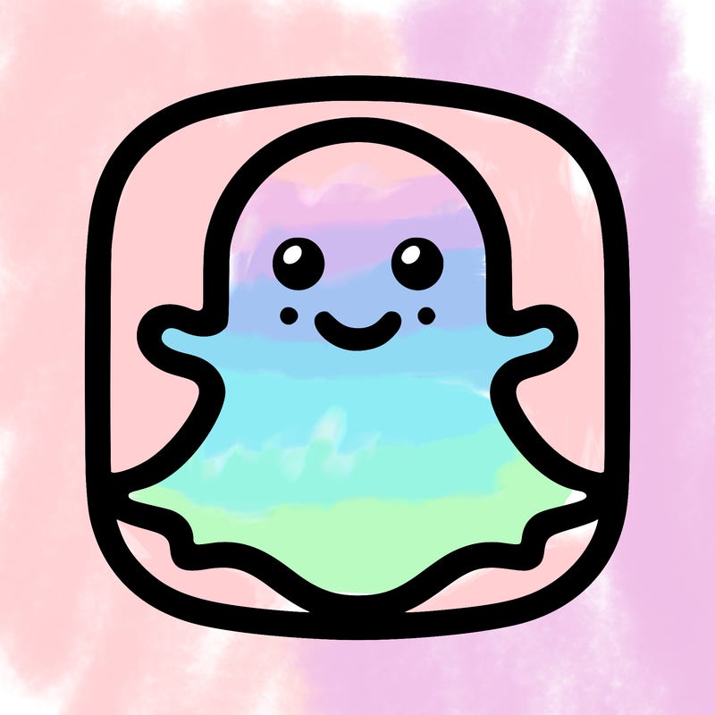 snapchat logo without a face