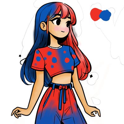 girl in a cute crop top
