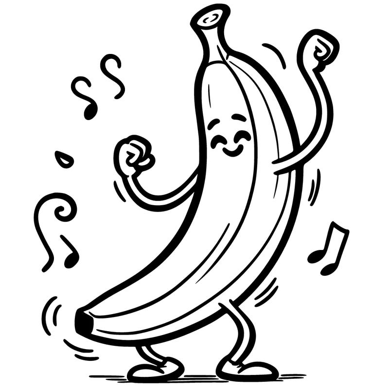 a dancing banana