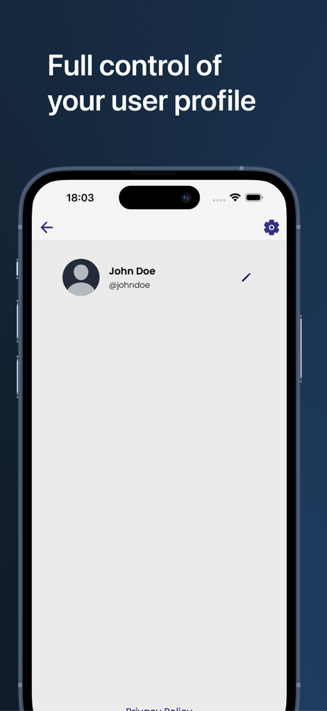 Karate Notes: Katas & Routines - Smartphone screen showing the user profile and settings page in the Karate Notes app.