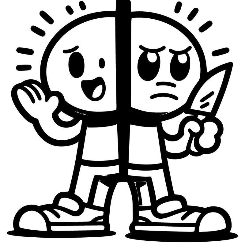 character split in two