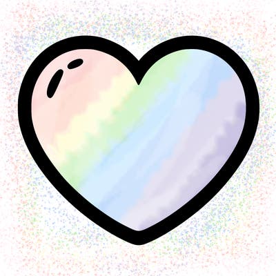 a blank heart
