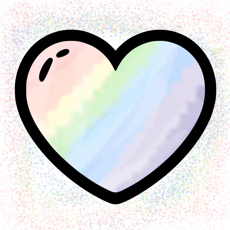 a blank heart
