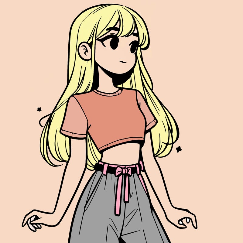 girl in a cute crop top