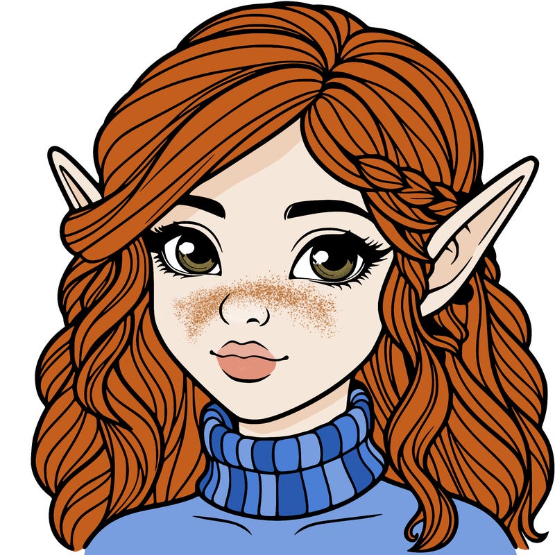 realistic girl elf