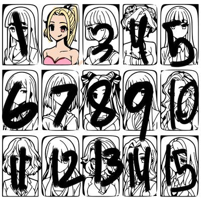 girls that look diffrent anime