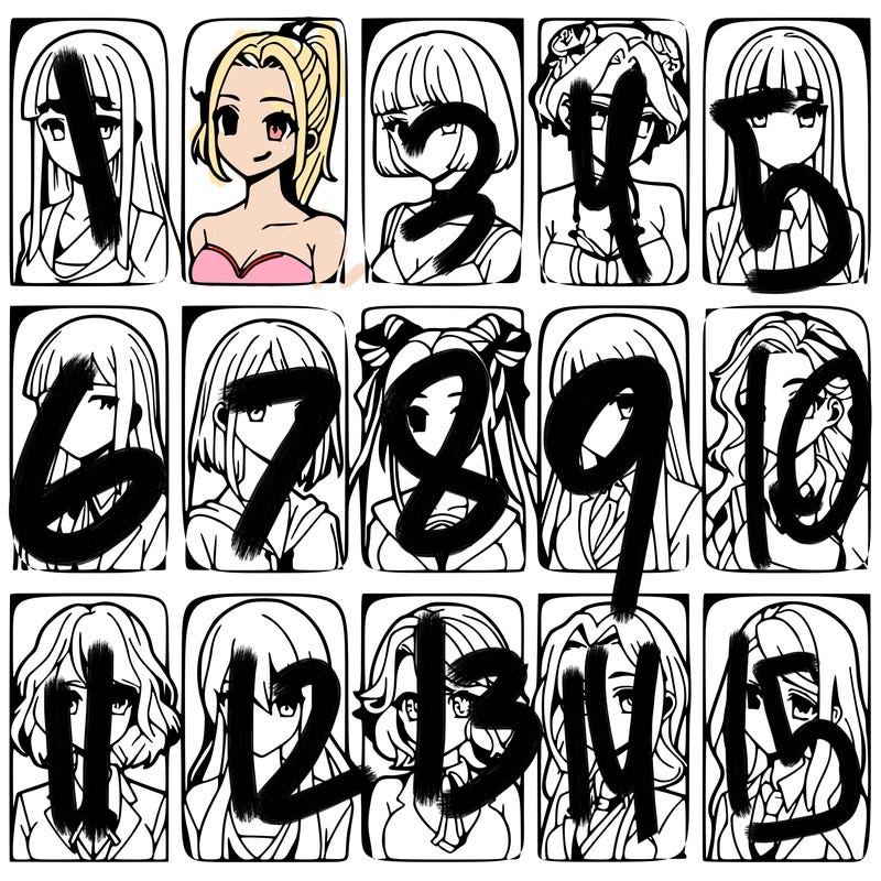 girls that look diffrent anime