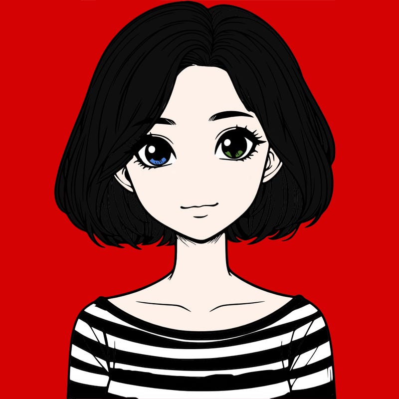 realistic girl with short hair