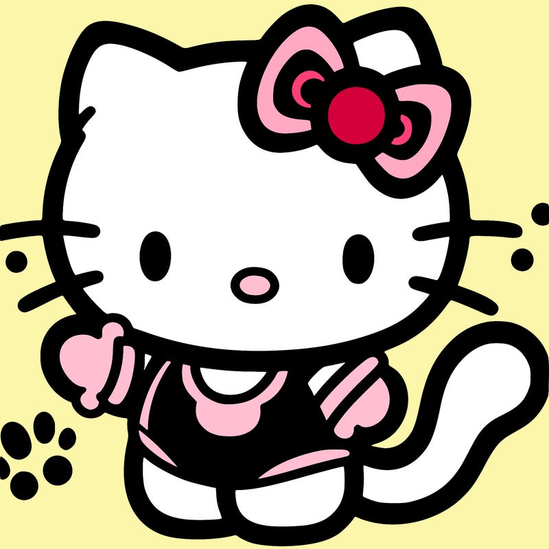 black hello kitty