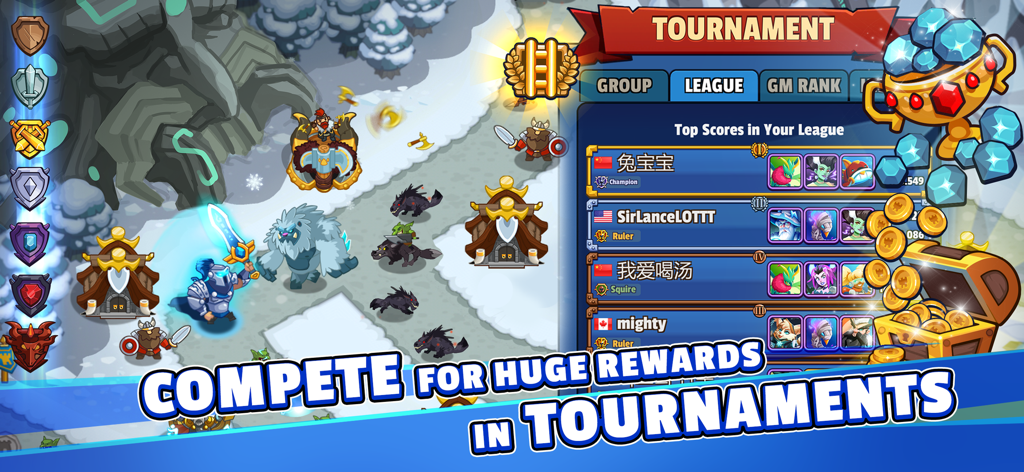 Realm Defense: Hero Legends TD - Tournament leaderboard and gameplay rewards in Realm Defense Hero Legends TD
