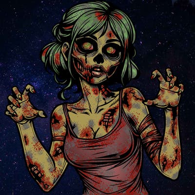 realistic zombie girl