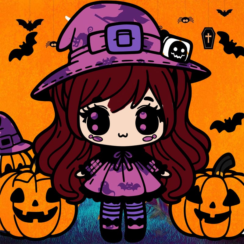 cute halloween girl