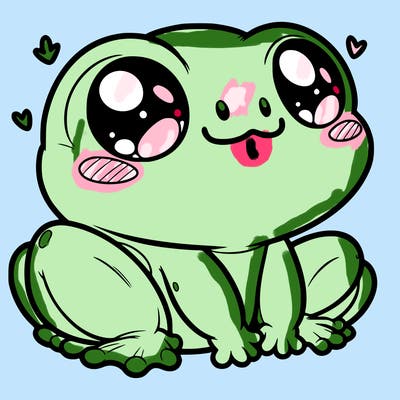 cute frog person realistic