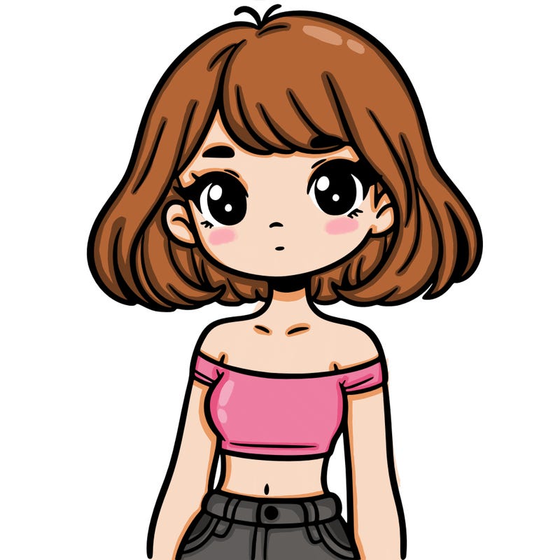 girl in a cute crop top