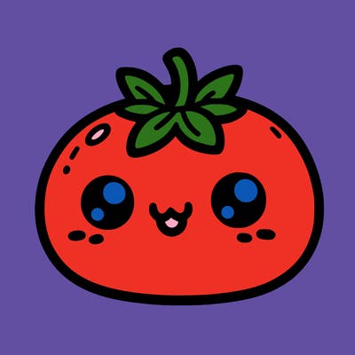 simple and cute tomatoe for coloring