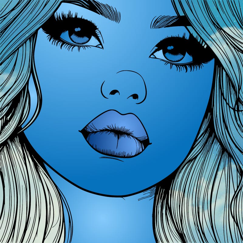 really realistic girl with lips