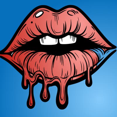 lips that look realistic and drip