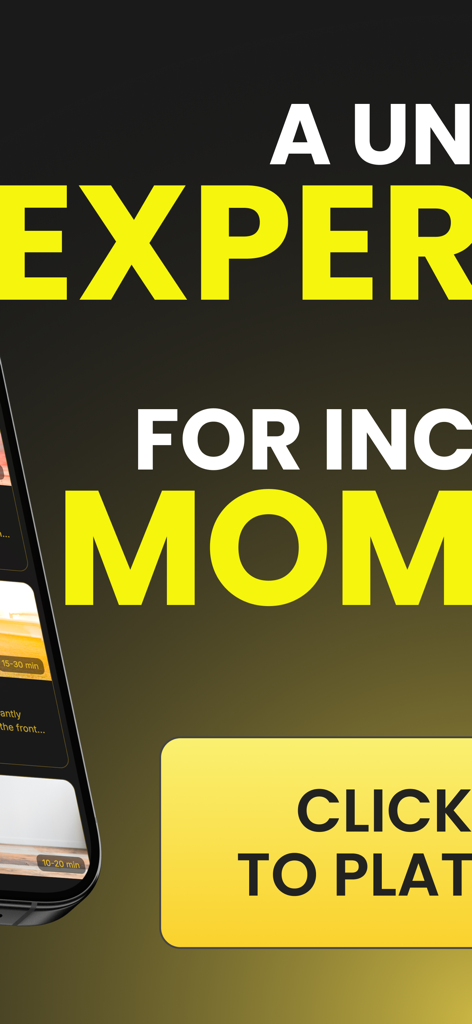 Grand Mondial Mobile - Grand Mondial Mobileアプリ画面、テキスト「A UNIQUE EXPERIENCE FOR INSPIRING MOMENTS」と黄色い再生ボタンが表示されています。