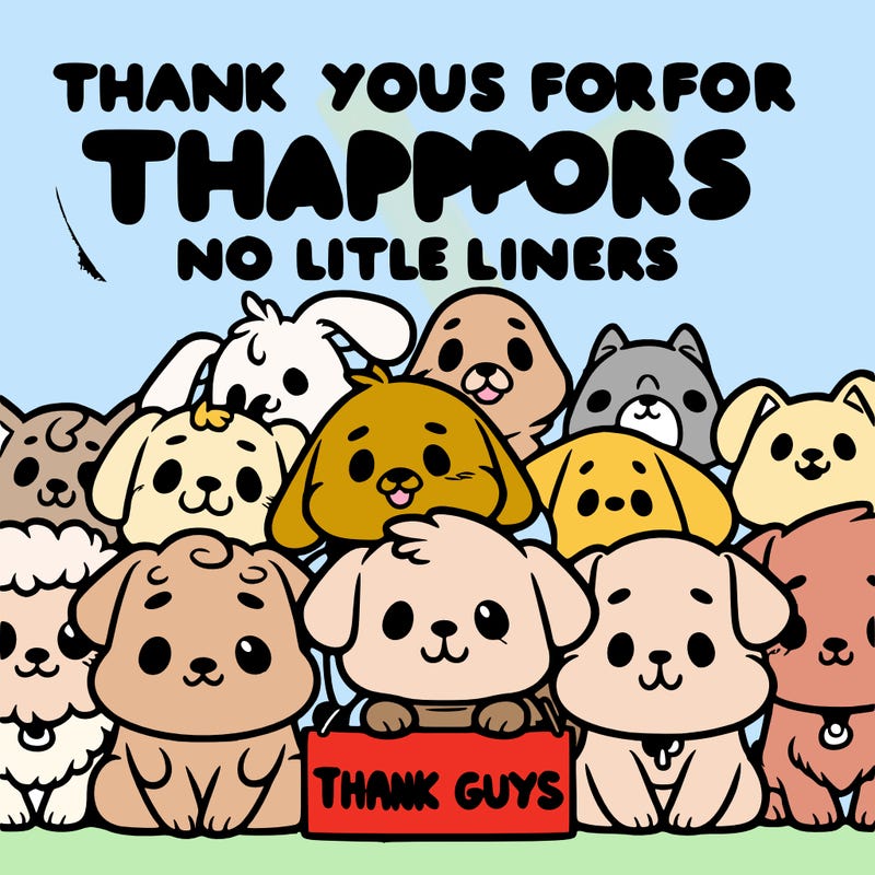 thank you guys for all your support dog