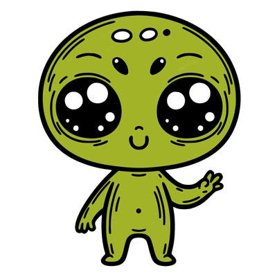 alien cute