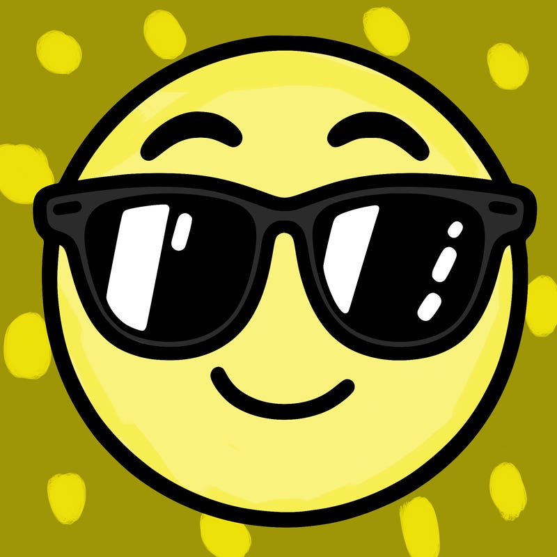emoji with sunglasses