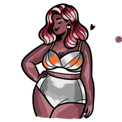 plus size woman bathing suit