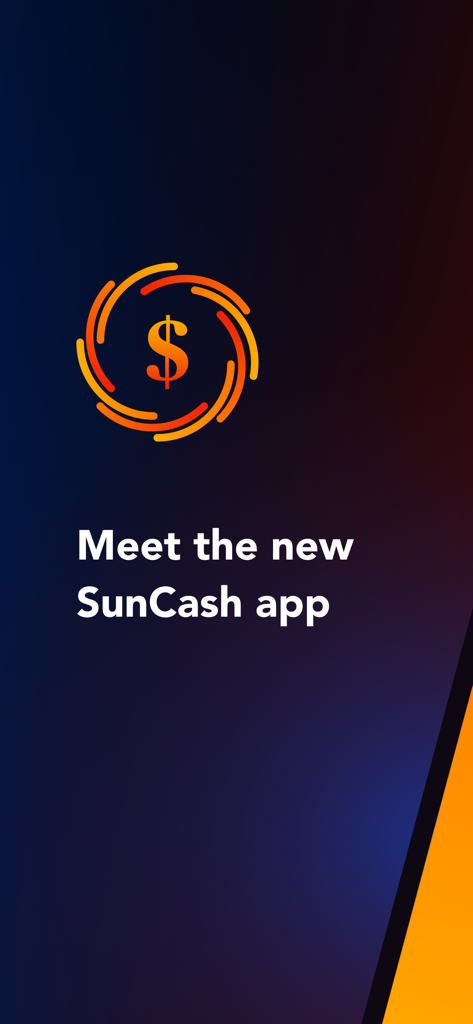 SunCash Bahamas - Meet the new SunCash Bahamas app welcome screen