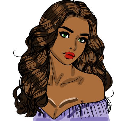 beautiful realistic girl