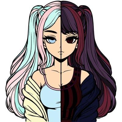 realistic girl split