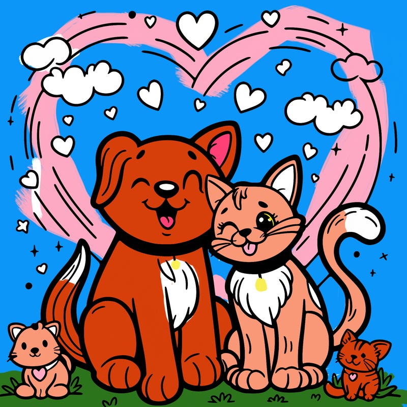 pets in love
