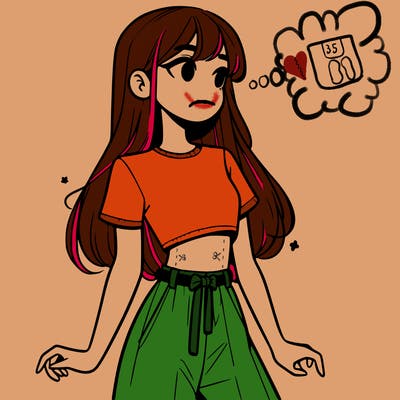 girl in a cute crop top