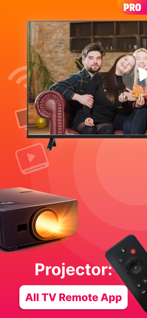 Projector TV Remote PRO - Application de télécommande universelle pour téléviseurs intelligents et projecteurs domestiques