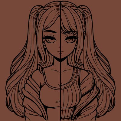 realistic girl split