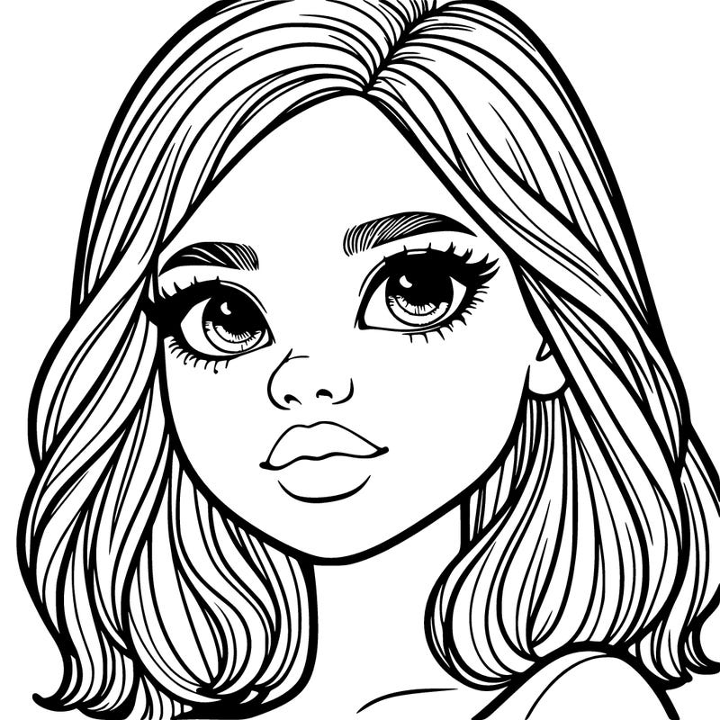 girl with freckles realistic