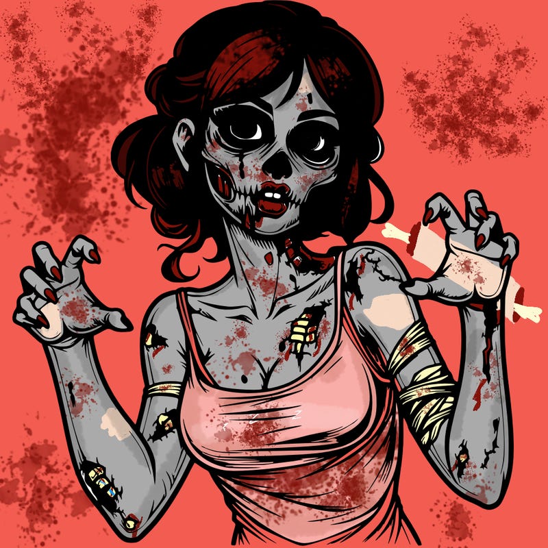 realistic zombie girl
