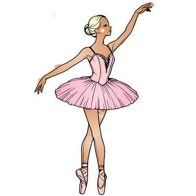 realistic ballerina