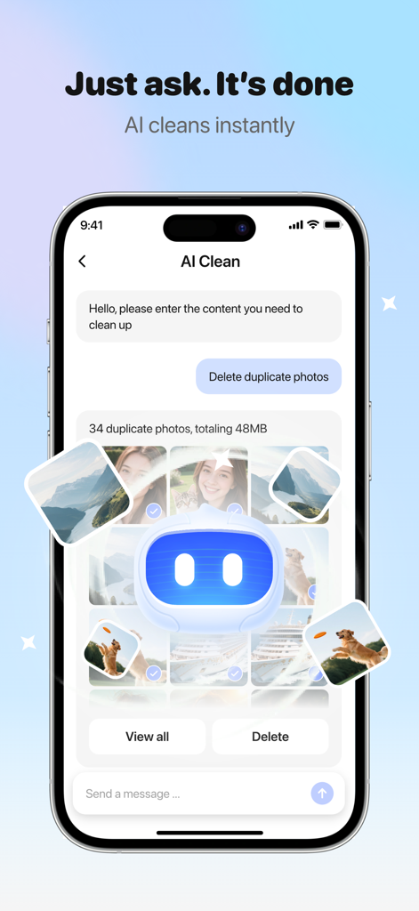 AI CleanKit: Phone Cleaner Pro - Chatea con AI CleanKit para identificar y eliminar rápidamente fotos duplicadas en iPhone