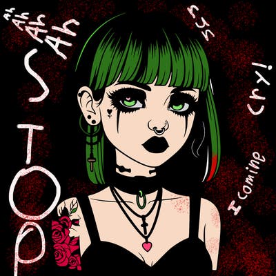 realistic goth girl