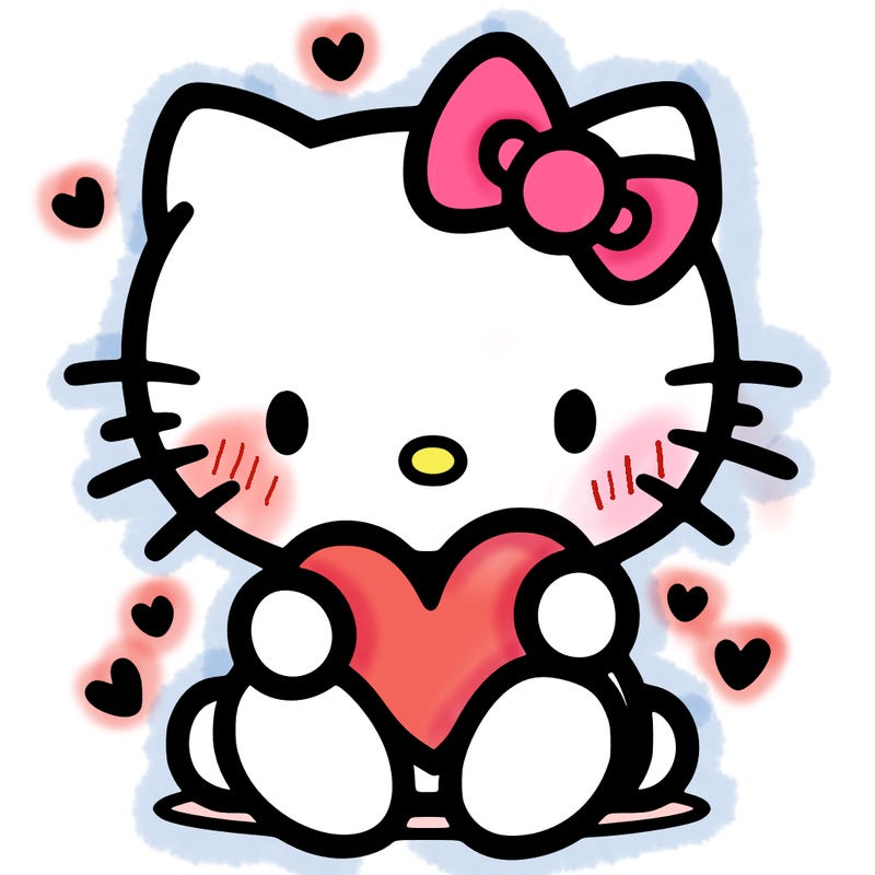 hello kitty with heart