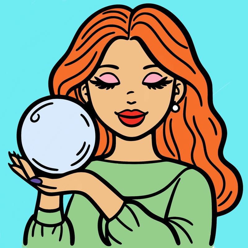 woman with a crystal ball